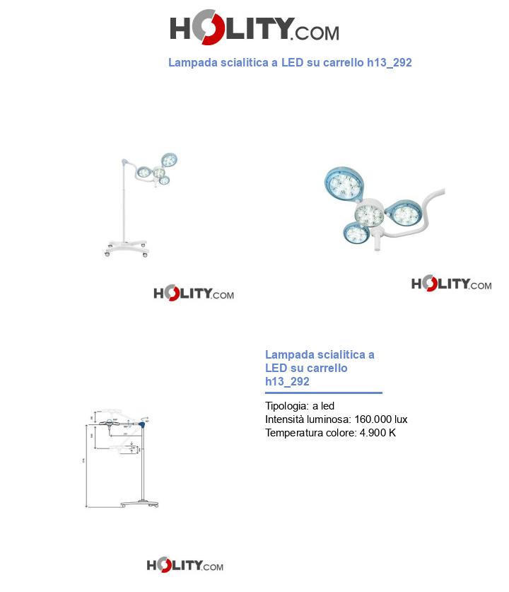 Lampada scialitica a LED su carrello h13_292