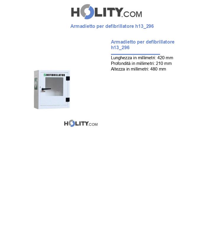 Armadietto per defibrillatore h13_296
