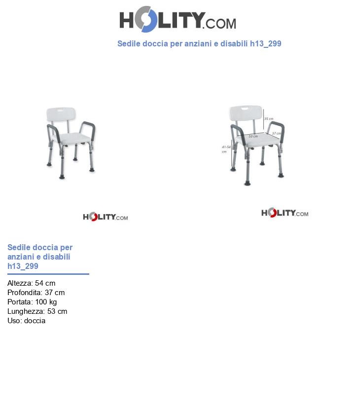 Sedile doccia per anziani e disabili h13_299