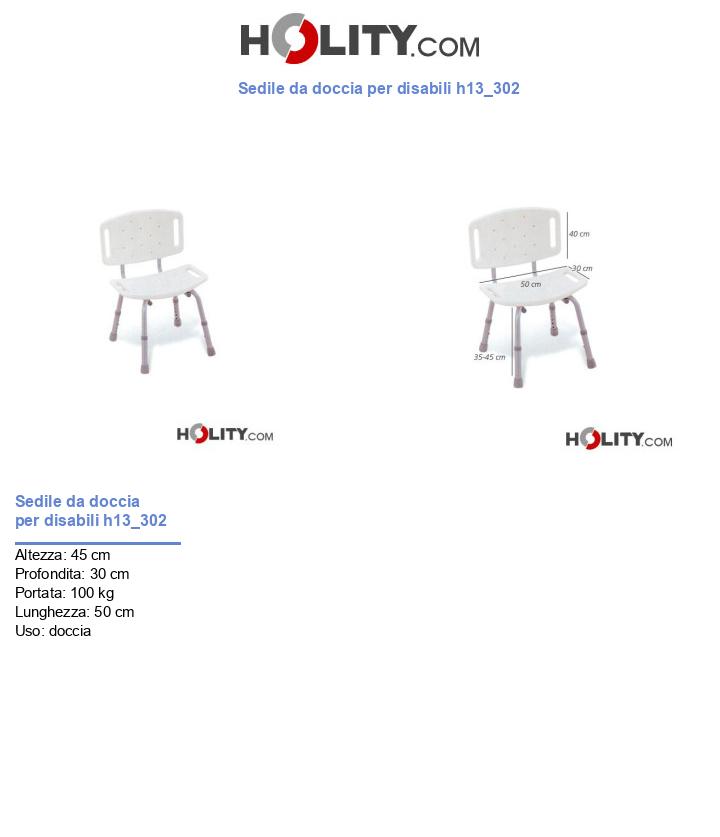 Sedile da doccia per disabili h13_302