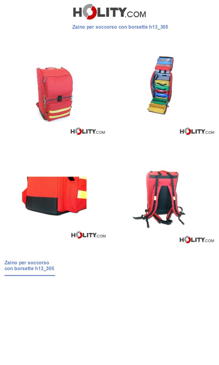 Zaino per soccorso con borsette h13_305