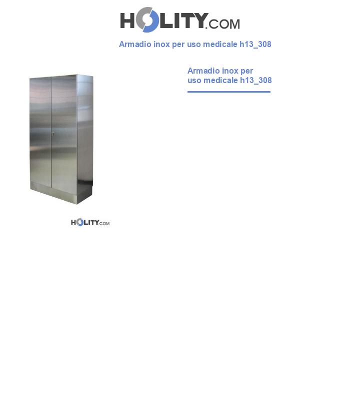 Armadio inox per uso medicale h13_308