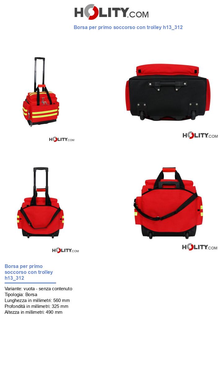 Borsa per primo soccorso con trolley h13_312