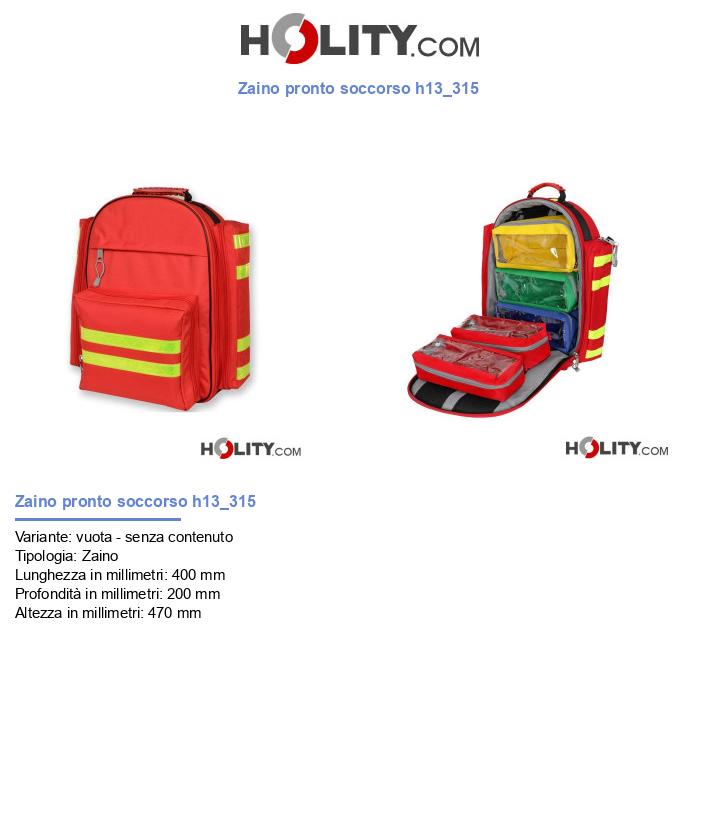 Zaino pronto soccorso h13_315