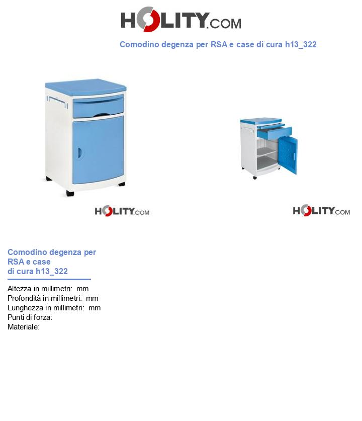 Comodino degenza per RSA e case di cura h13_322