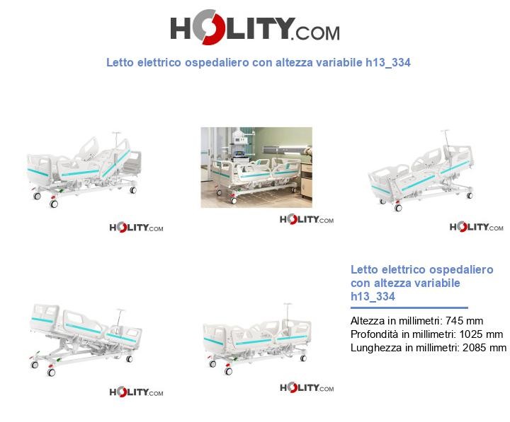 Letto elettrico ospedaliero con altezza variabile h13_334