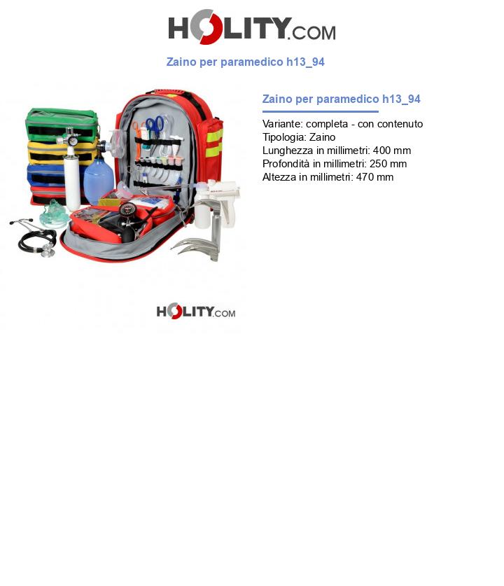 Zaino per paramedico h13_94