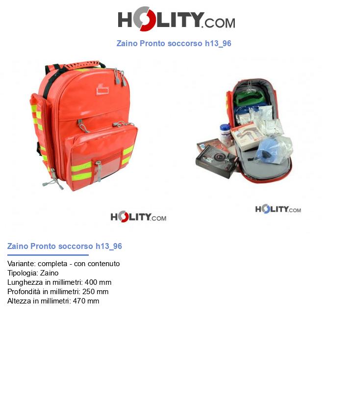 Zaino Pronto soccorso h13_96