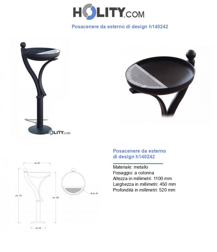 Posacenere da esterno di design h140242