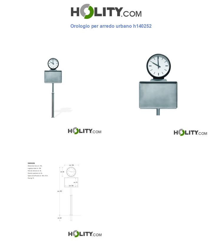 Orologio per arredo urbano h140252