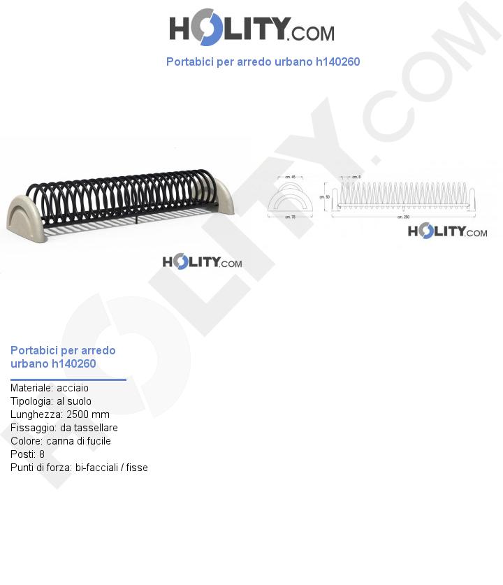 Portabici per arredo urbano h140260