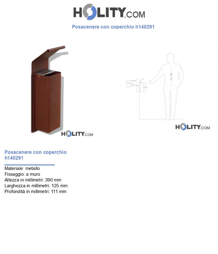 Posacenere con coperchio h140291