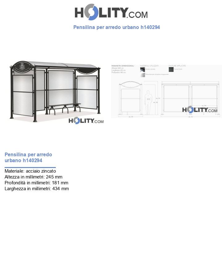 Pensilina per arredo urbano h140294