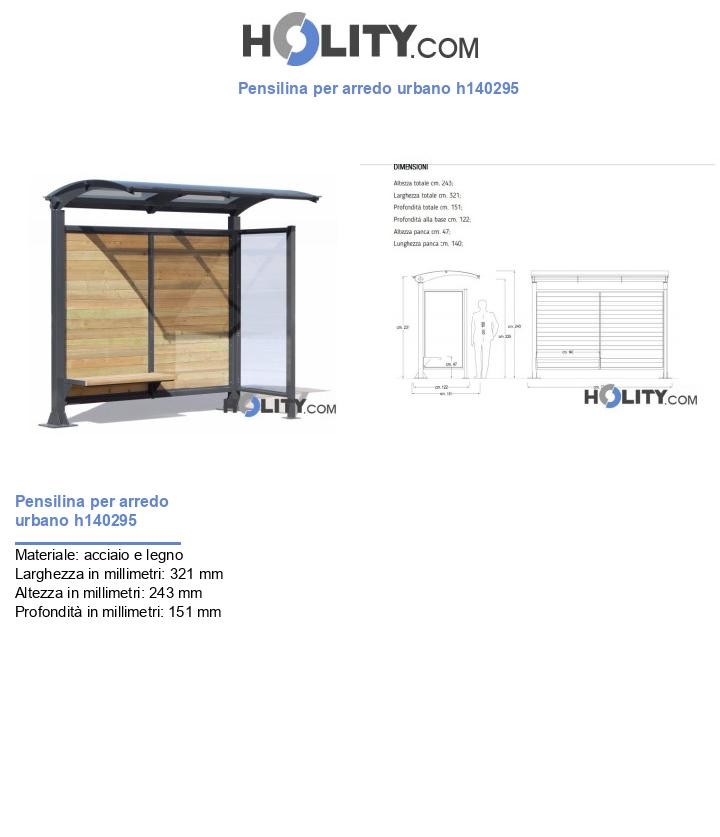 Pensilina per arredo urbano h140295