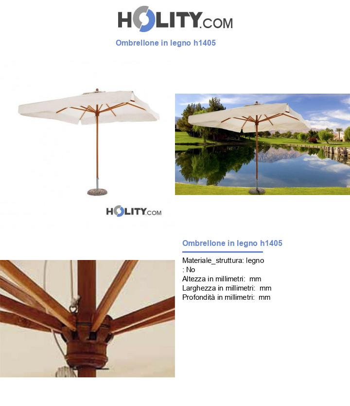 Ombrellone in legno h1405
