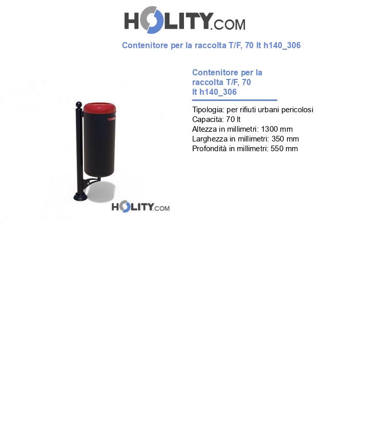 Contenitore per la raccolta T/F, 70 lt h140_306