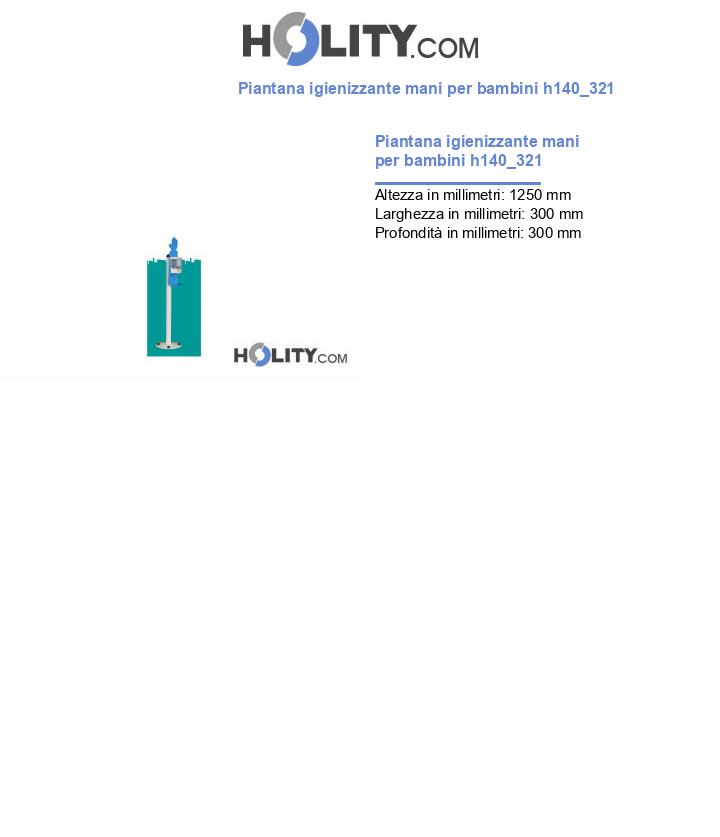Piantana igienizzante mani per bambini h140_321