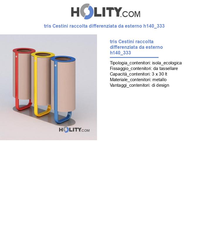 tris Cestini raccolta differenziata da esterno h140_333