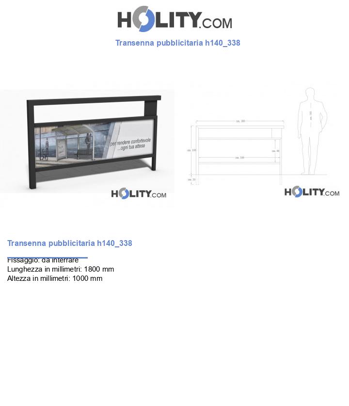 Transenna pubblicitaria h140_338