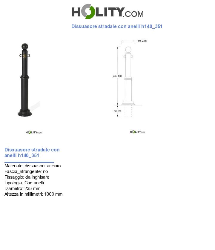 Dissuasore stradale con anelli h140_351