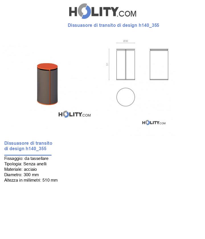 Dissuasore di transito di design h140_355