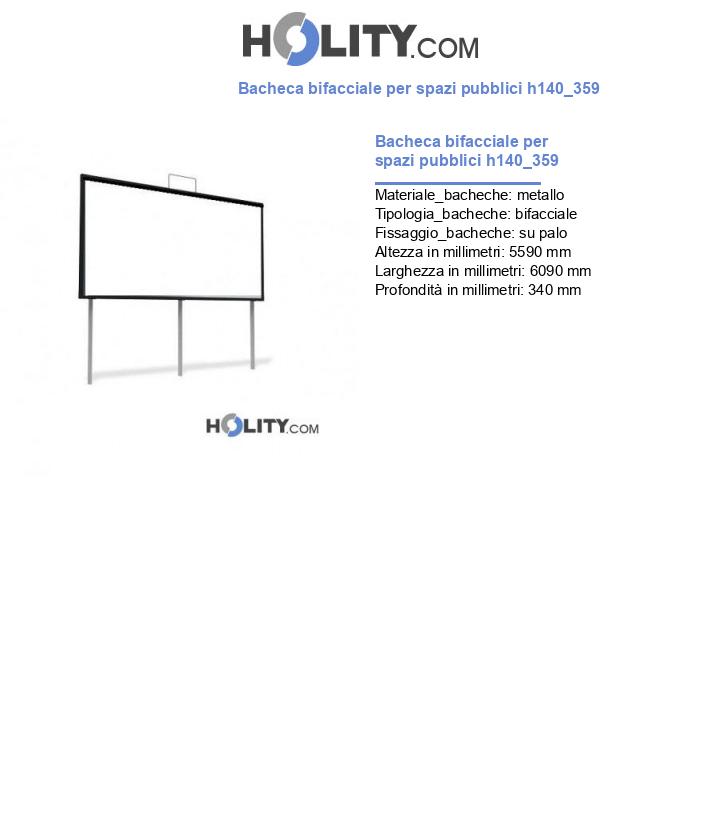Bacheca bifacciale per spazi pubblici h140_359