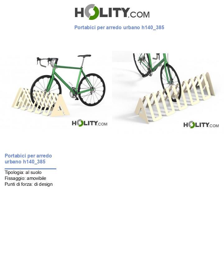 Portabici per arredo urbano h140_385