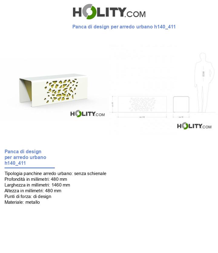Panca di design per arredo urbano h140_411