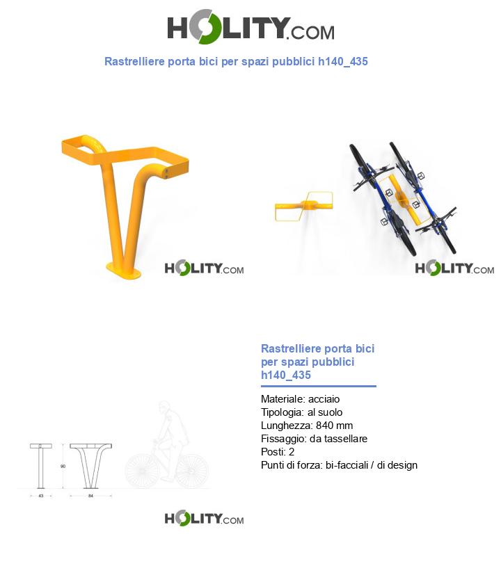 Rastrelliere porta bici per spazi pubblici h140_435