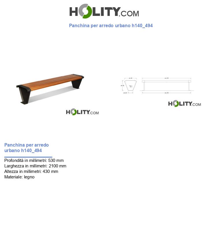 Panchina per arredo urbano h140_494