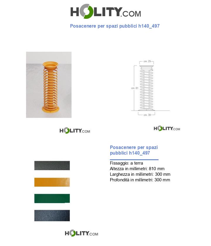 Posacenere per spazi pubblici h140_497