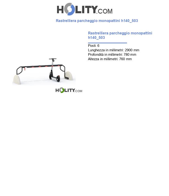 Rastrelliera parcheggio monopattini h140_503