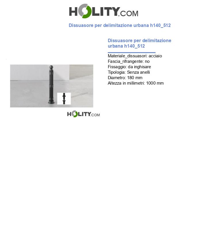 Dissuasore per delimitazione urbana h140_512