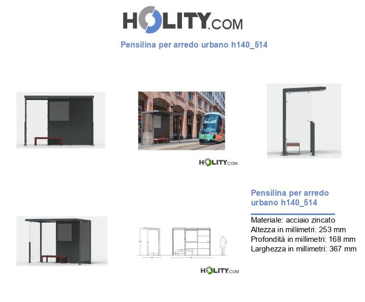 Pensilina per arredo urbano h140_514