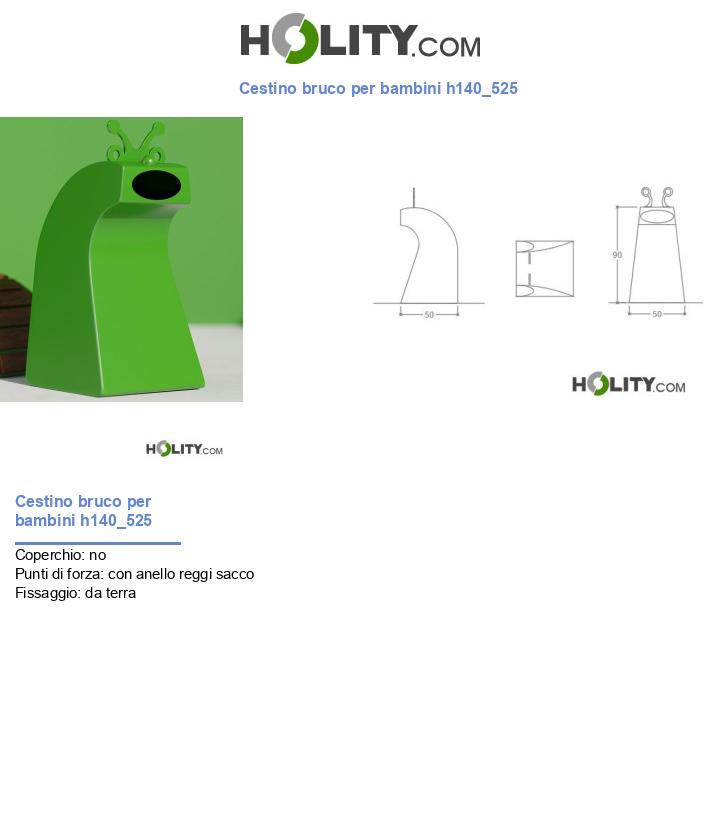 Cestino bruco per bambini h140_525