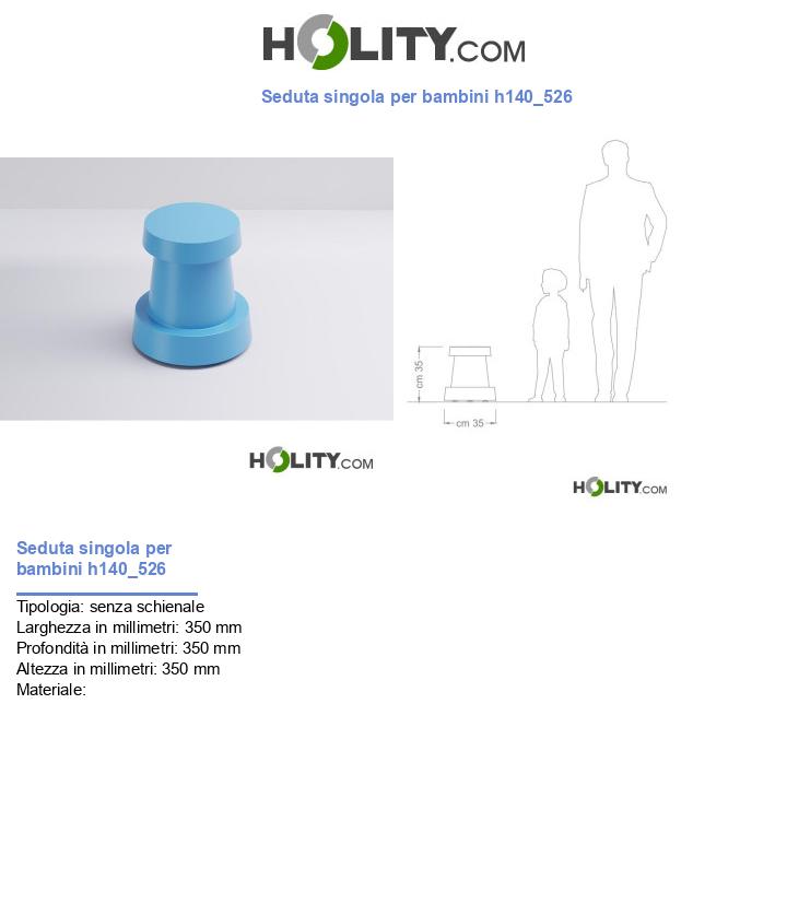 Seduta singola per bambini h140_526