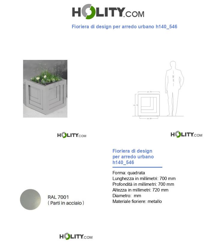 Fioriera di design per arredo urbano h140_546