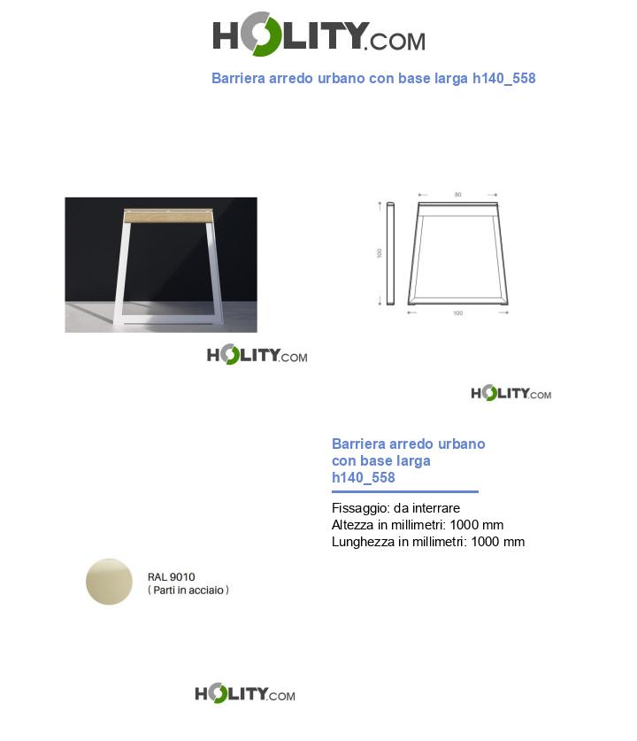 Barriera arredo urbano con base larga h140_558