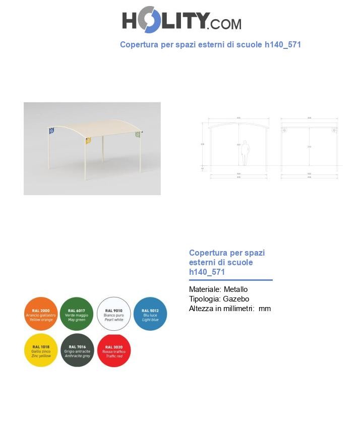 Copertura per spazi esterni di scuole h140_571