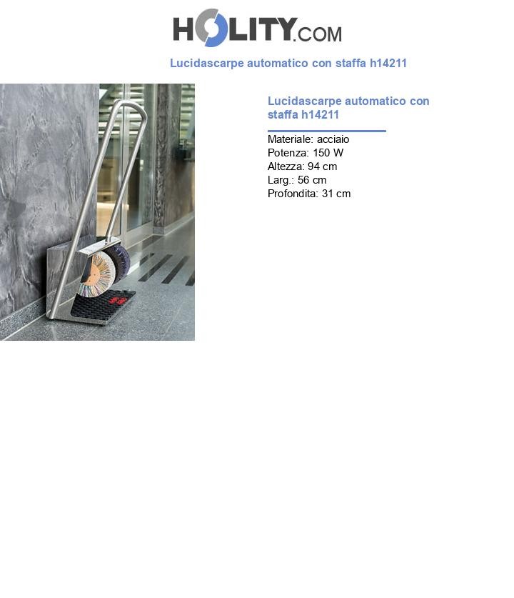 Lucidascarpe automatico con staffa h14211