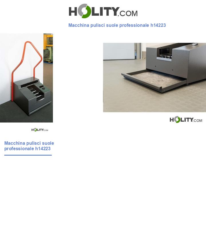 Macchina pulisci suole professionale h14223