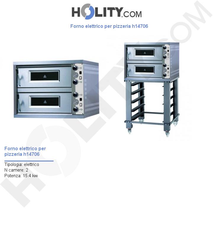 Forno elettrico per pizzeria h14706