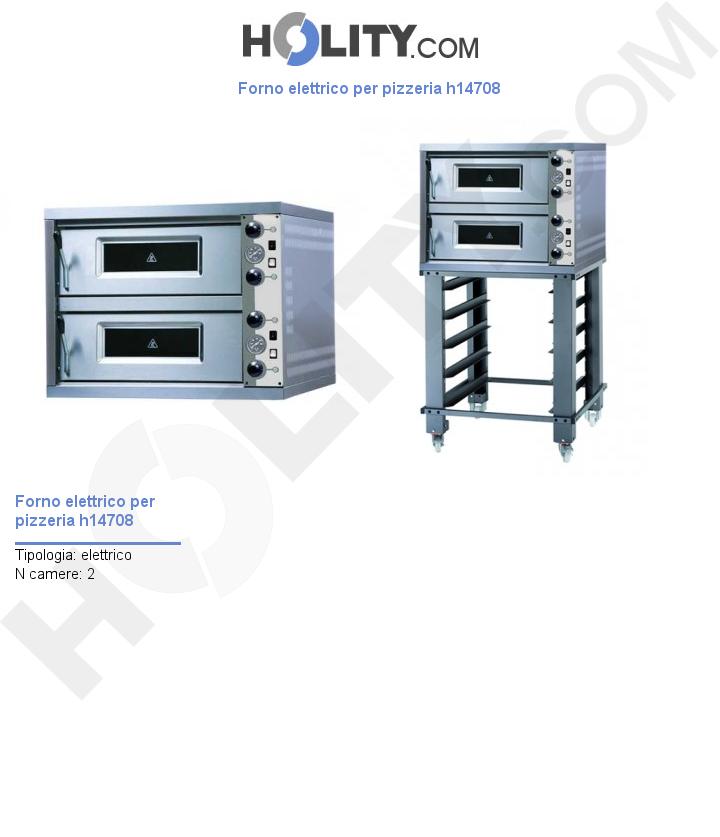 Forno elettrico per pizzeria h14708