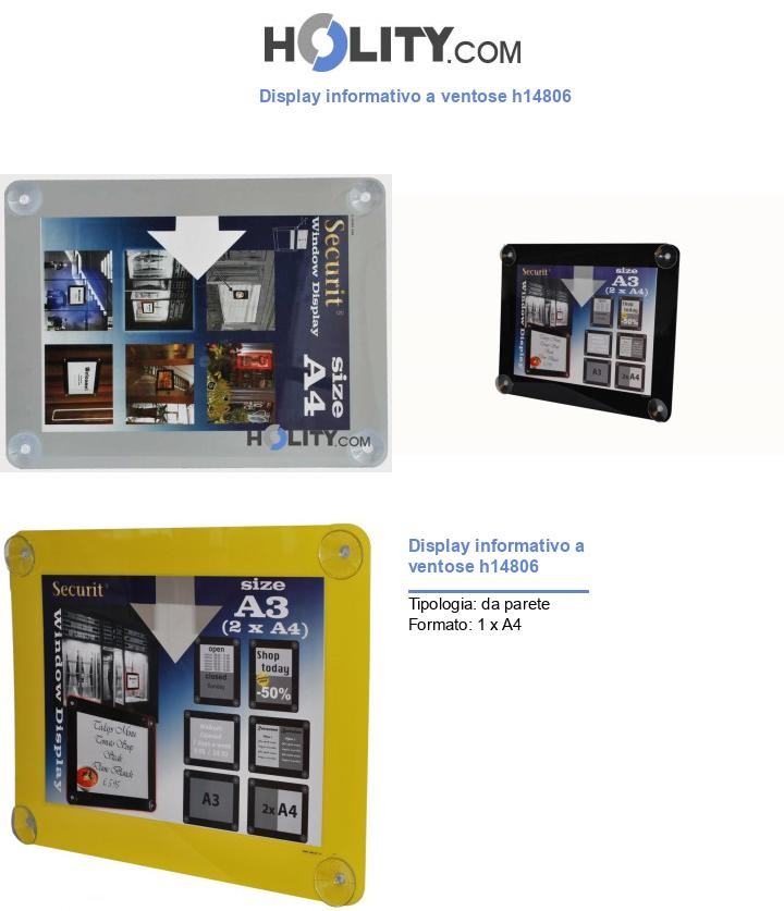 Display informativo a ventose h14806