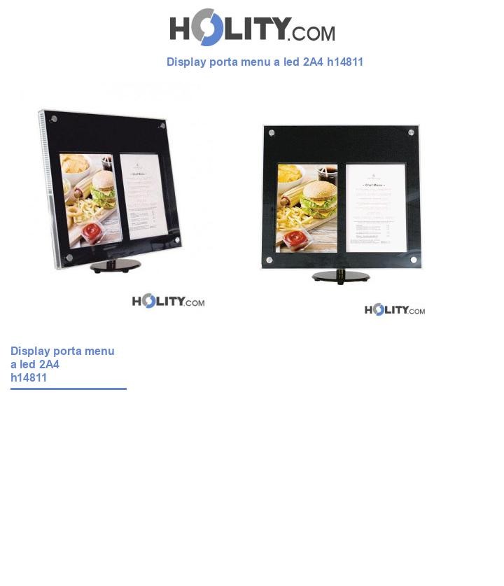 Display porta menu a led 2A4 h14811