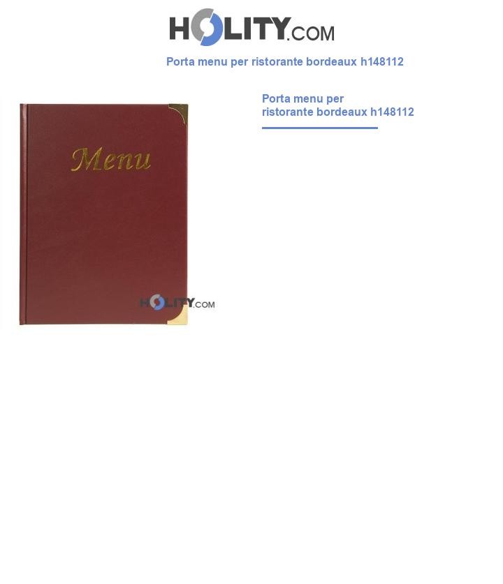 Porta menu per ristorante bordeaux h148112