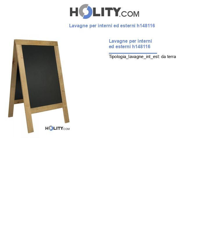 Lavagne per interni ed esterni h148116