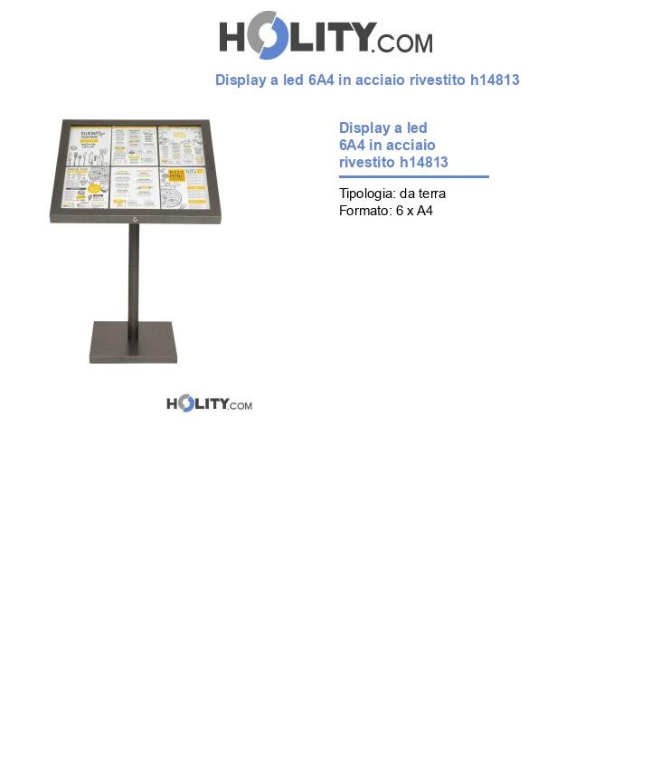 Display a led 6A4 in acciaio rivestito h14813