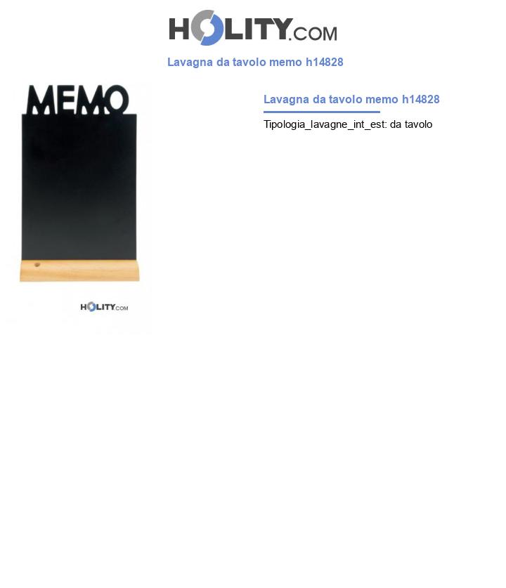 Lavagna da tavolo memo h14828