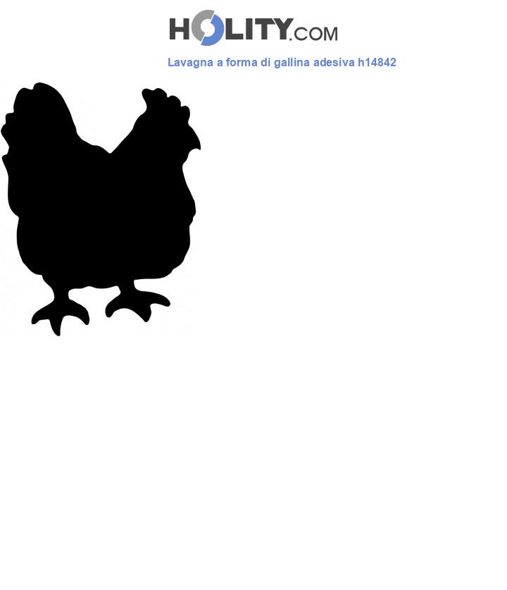 Lavagna a forma di gallina adesiva h14842